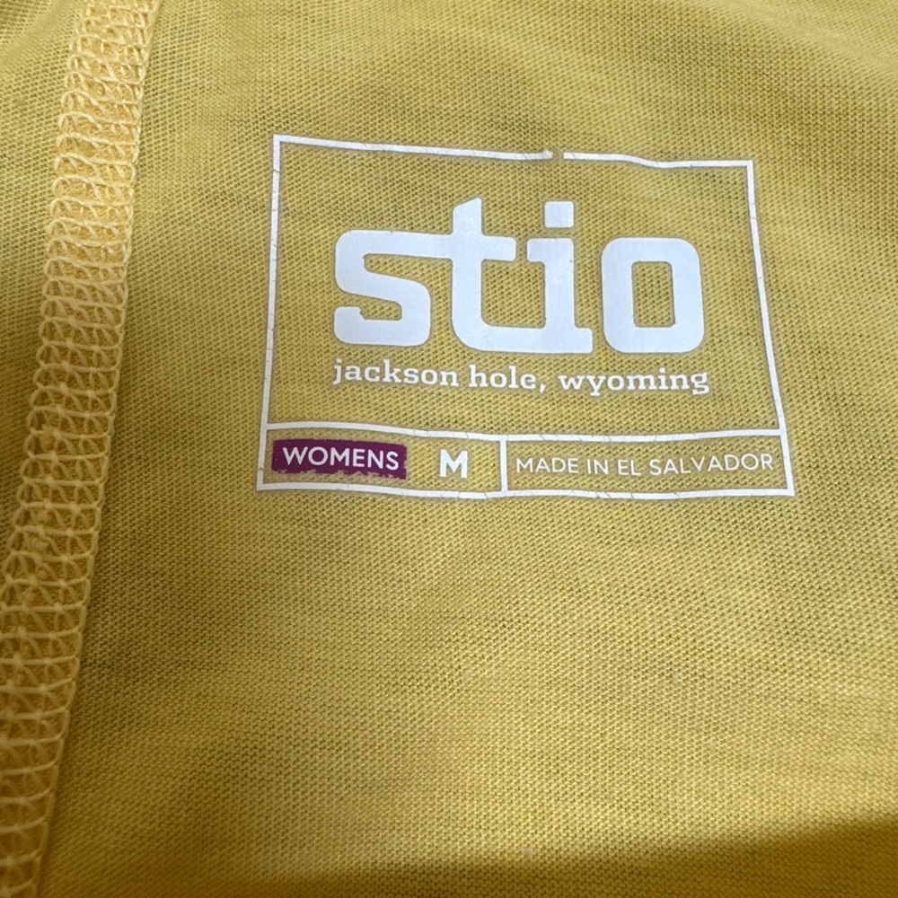 Set of TWO Stio Divide Scoop Neck Long Sleeve Tee, Yellow and Leaf Green, Medium - Picture 13 of 14